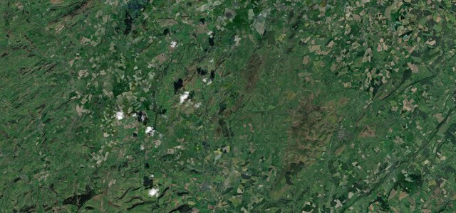 Satellite map of Shropshire Hills, The Midlands