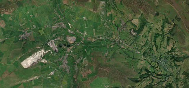 Satellite map of Hope Valley, The Midlands