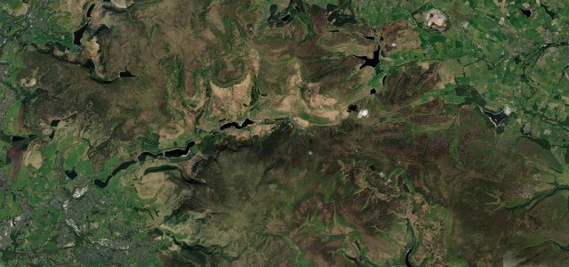 Satellite map of Woodhead Pass, The Midlands