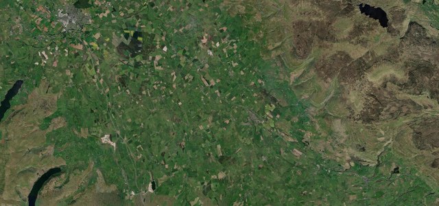 Satellite map of Stainmore, Northern England