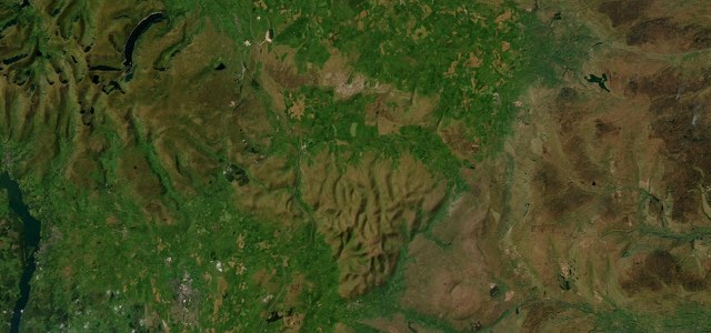 Satellite map of Kirkby Stephen Road, Northern England