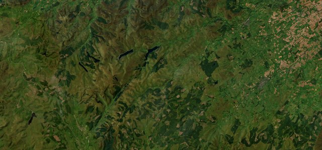 Satellite map of Grey Mare's Tail & St Mary's Loch, Scotland