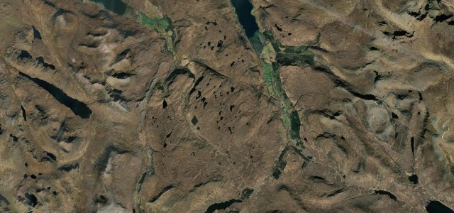 Satellite map of Destitution Road, Scotland