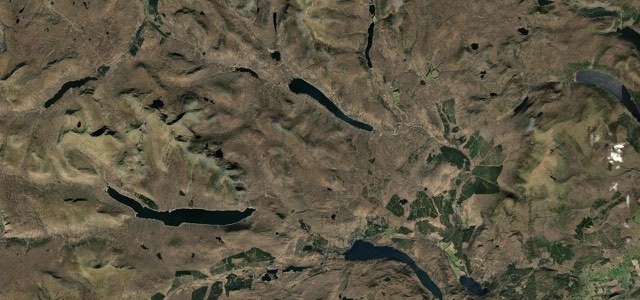 Satellite map of Dirrie More, Scotland