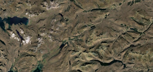 Satellite map of Glen Carron, Scotland