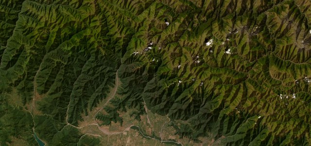 Satellite map of Abano Pass, Georgia