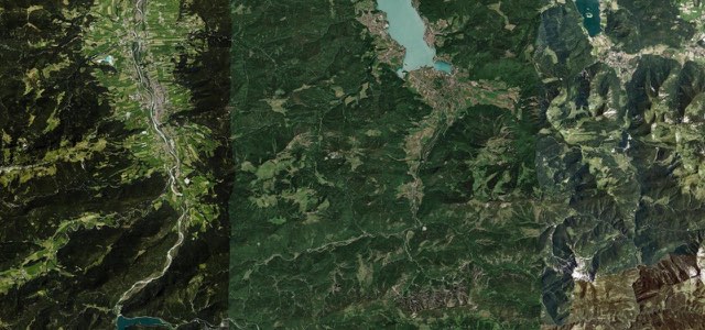 Satellite map of Achenpass, Germany