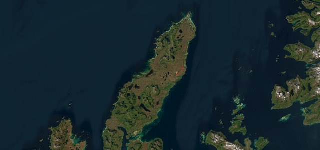 Satellite map of Andøya, Norway