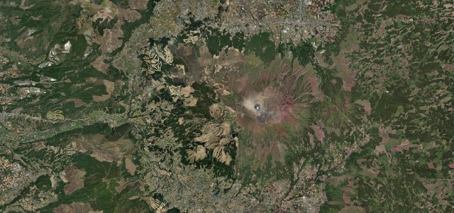Satellite map of Aso Panorama Line, Japan