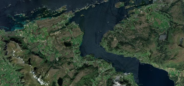 Satellite map of Atlantic Ocean Road, Norway