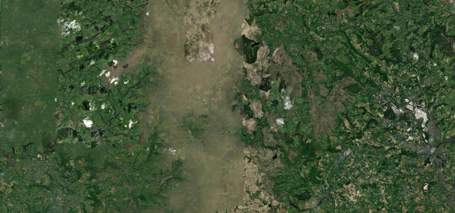 Satellite map of Dartmoor Crossing, Southern England