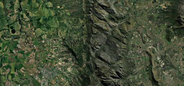 Satellite map of Bain's Kloof Pass, South Africa