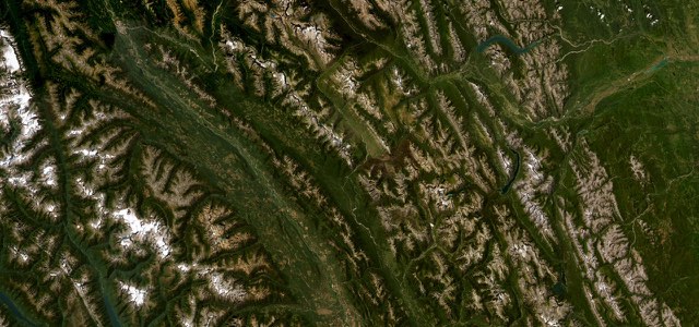 Satellite map of Banff-Windermere Parkway, Canada