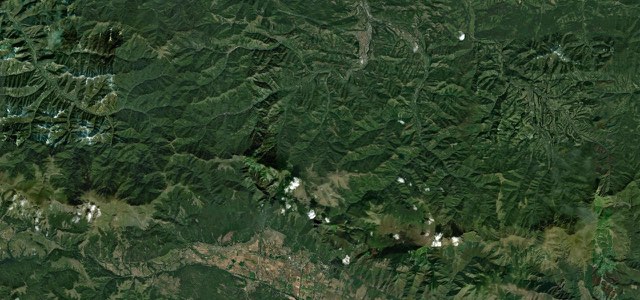 Satellite map of Beklemeto Pass, Bulgaria