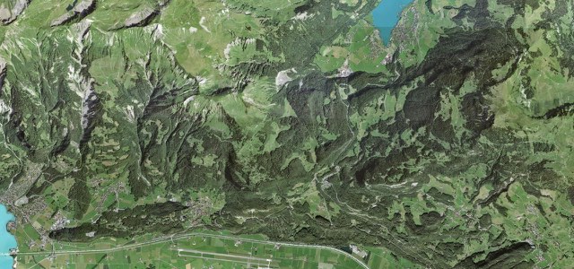 Satellite map of Brünig Pass, Switzerland