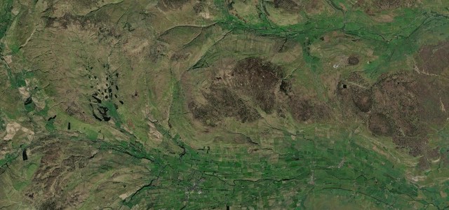 Satellite map of Buttertubs Pass, Northern England
