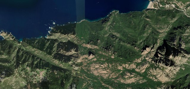 Satellite map of Calanche de Piana, Corsica