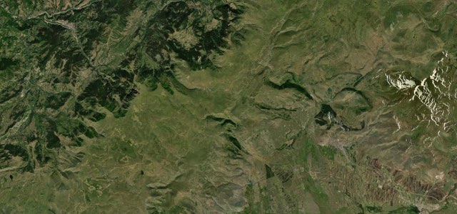 Satellite map of Çam Pass, Şavşat to Ardahan, Turkey