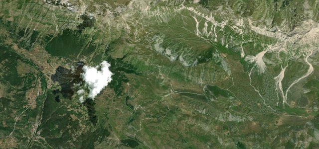 Satellite map of Campo Imperatore, Apennines