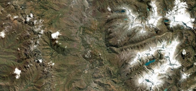 Satellite map of Cañón del Pato, Peru