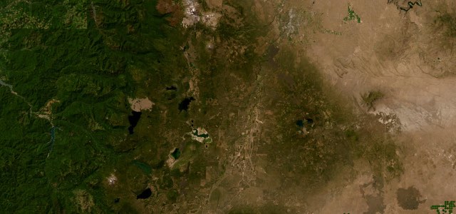 Satellite map of Cascade Lakes Highway, The West