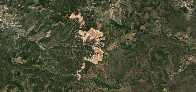 Satellite map of Cedar Breaks Scenic Byway, The West