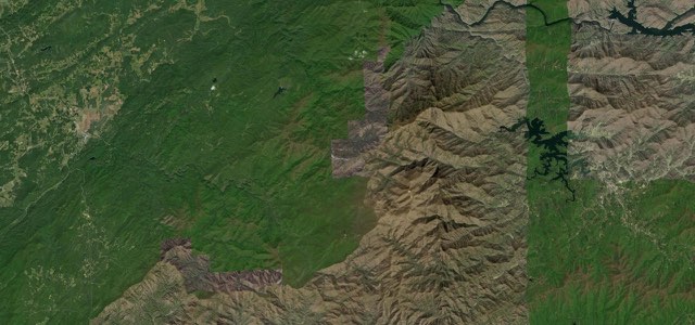 Satellite map of Cherohala Skyway, The East