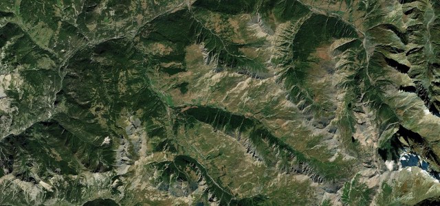 Satellite map of Col Agnel, France