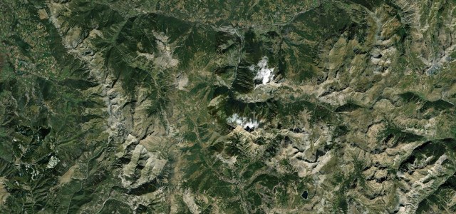 Satellite map of Col d'Allos, France