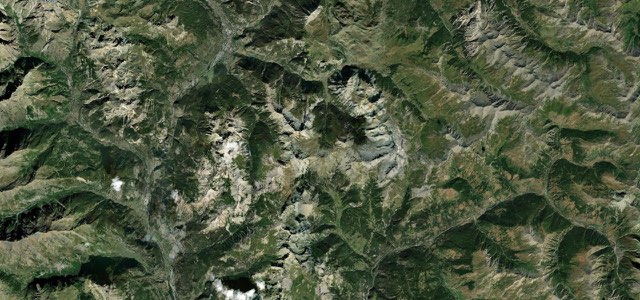 Satellite map of Col d'Izoard, France