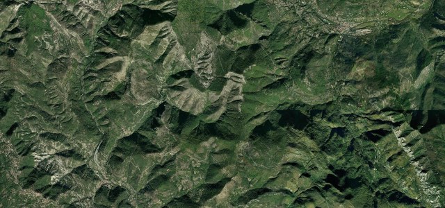 Satellite map of Col de Braus, France