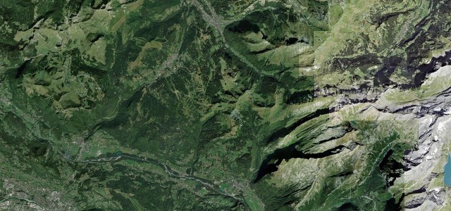 Satellite map of Col de Joux Plane, France