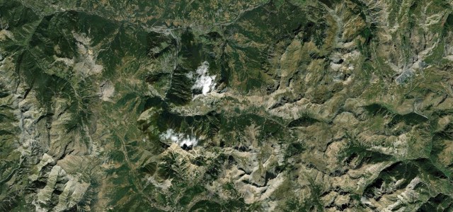 Satellite map of Col de la Cayolle, France