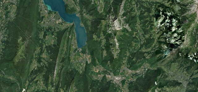 Satellite map of Col de la Forclaz de Montmin, France