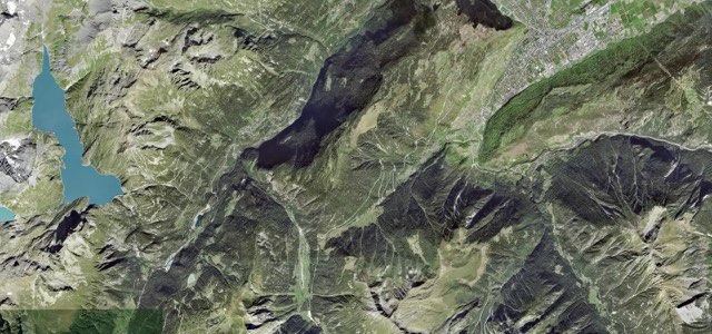 Satellite map of Col de la Forclaz, Switzerland