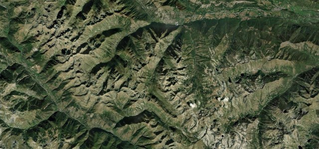 Satellite map of Col de la Lombarde, France
