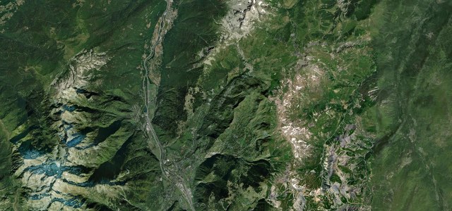 Satellite map of Col de la Madeleine, France