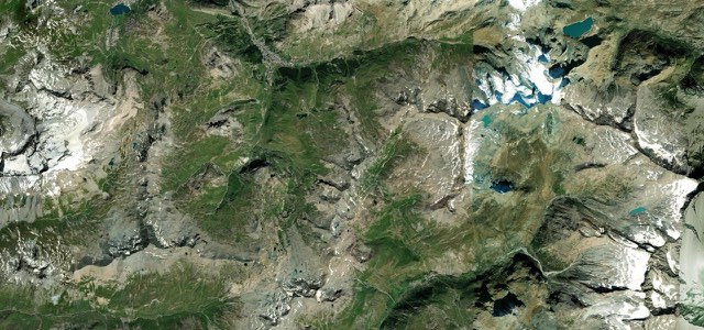 Satellite map of Col de l'Iseran, France