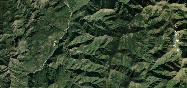 Satellite map of Col de Turini, France