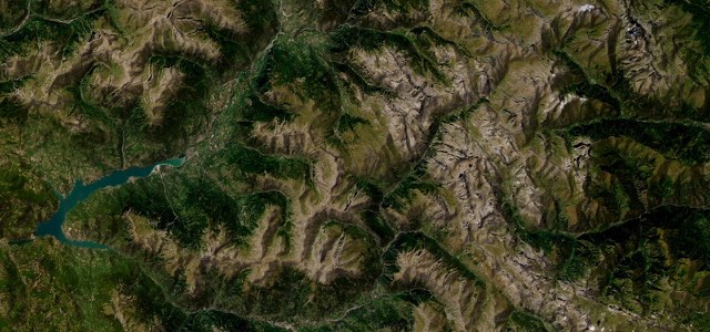 Satellite map of Col de Vars, France