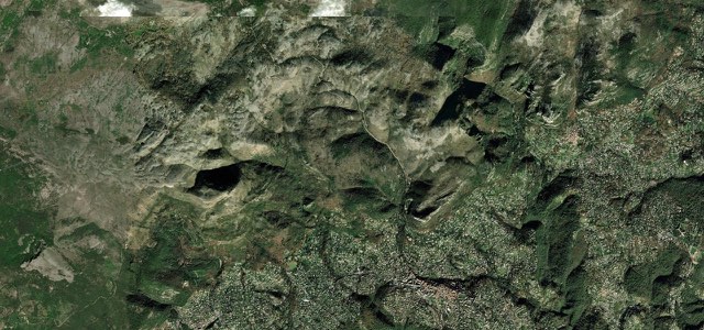 Satellite map of Col de Vence, France