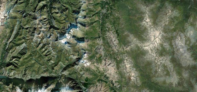 Satellite map of Col du Galibier, France