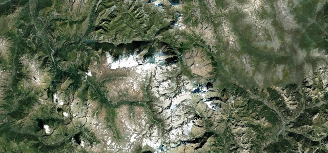 Satellite map of Col du Lautaret, France