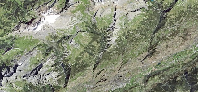 Satellite map of Col du Sanetsch, Switzerland