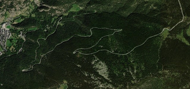 Satellite map of Coll d'Ordino, Andorra