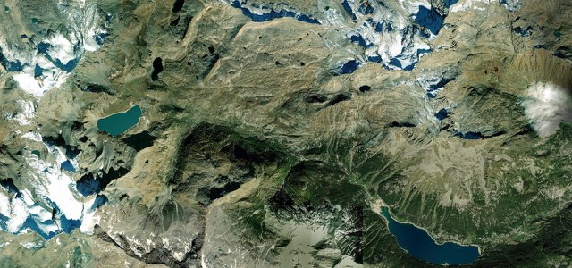 Satellite map of Colle del Nivolet, Italy