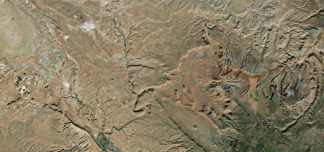 Satellite map of Upper Colorado River Scenic Byway, The West