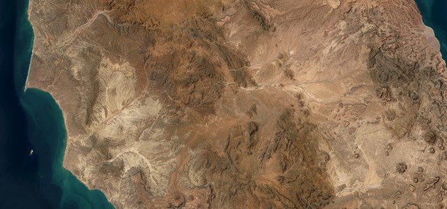 Satellite map of El Rosario to Cataviña, Mexico
