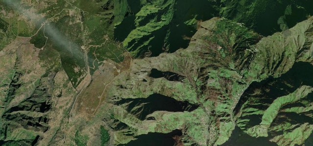 Satellite map of Encumeada to Paul da Serra, Madeira