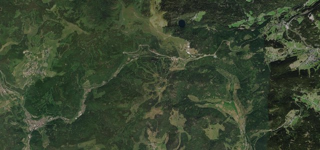 Satellite map of Feldberg Pass, Germany
